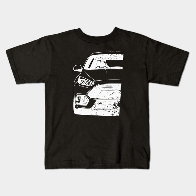 Focus RS Rallye JDM Tuning Car Rally Kids T-Shirt by Automotive Apparel & Accessoires